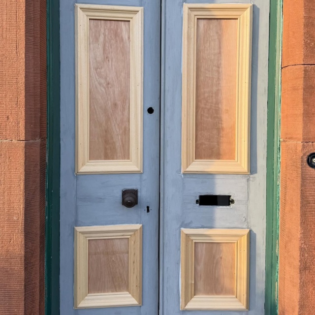 Some projects are different to the regular kind of picture framing that we do at Tweed Art, today was doors