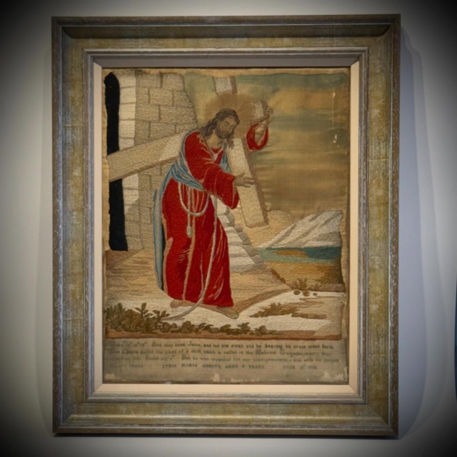 An embroidery from 1836 archive Verley restored to museum standard