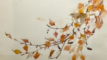 Tweed-Art-Artist-original-Watercolour-Darren-Woodhead-Chiffchaff