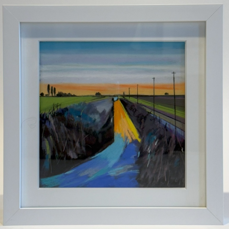 Tweed-Art-Artist-orininal-Pastel-Mary-Goulden-Track